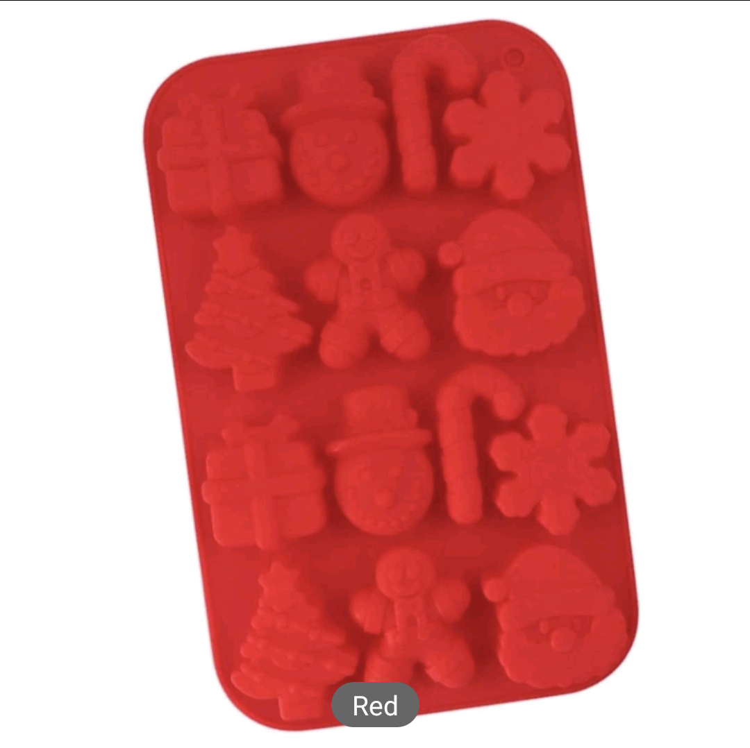 Christmas Wax Melts Silicone Mold 4 Designs