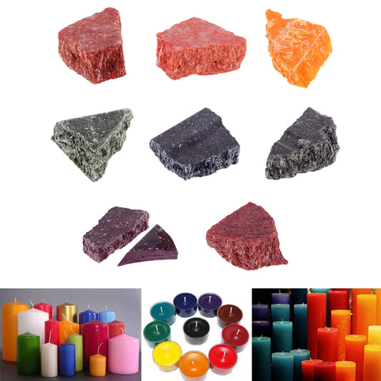 Dye Coloring Blocks for Candles